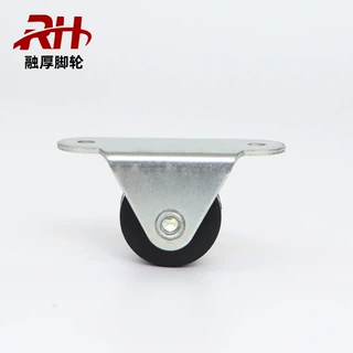 1寸黑定向轮 家具脚轮 定向脚轮 PP定向脚轮 机柜轮家具轮冰箱轮