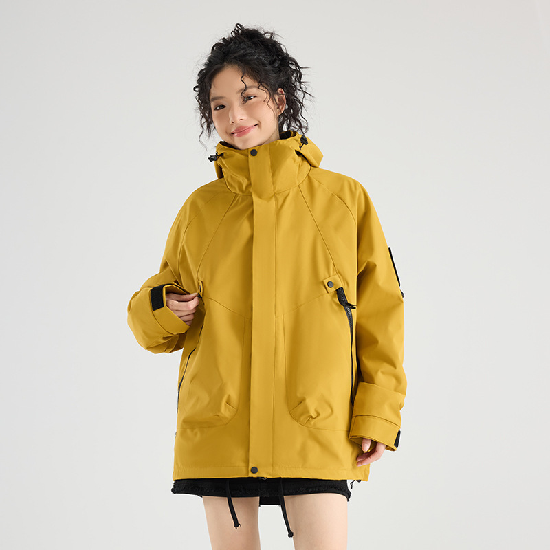 ジャケット スリーインワン 取り外し可能 メンズ ジャケット 防風 防水 ソフトシェル 登山ジャケット レディース カスタム ロゴ|undefined