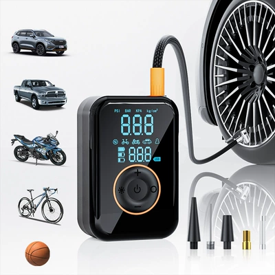 Cross-Border Wireless Car Air Pump Electric Smart Portable Car Off-Road Bicycle Tire Pump