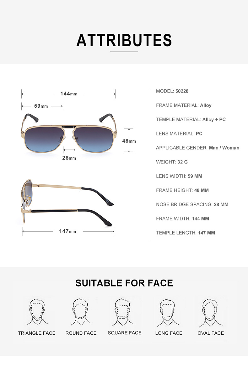 Fashion Single Beam Geometric Anti-uv Metal Sunglasses Wholesale display picture 13