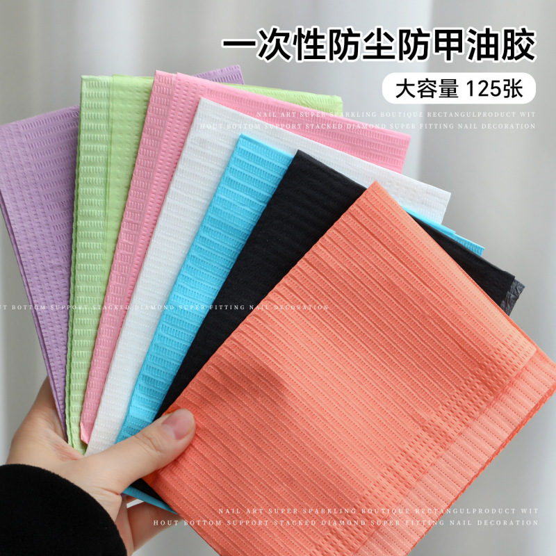 Nail Polishing and Cleaning Pad Work Surface Tablecloth Disposable Manicure Table Mat Cleaning Tool Manicure Mat