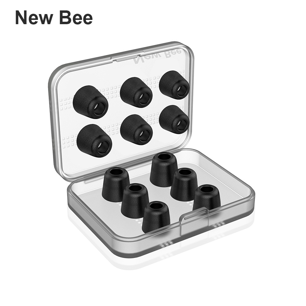 Cubierta de auriculares de silicona especial transfronteriza tapones de esponja de memoria de rebote lento con caja de almacenamiento en la oreja auricular de reducción de ruido