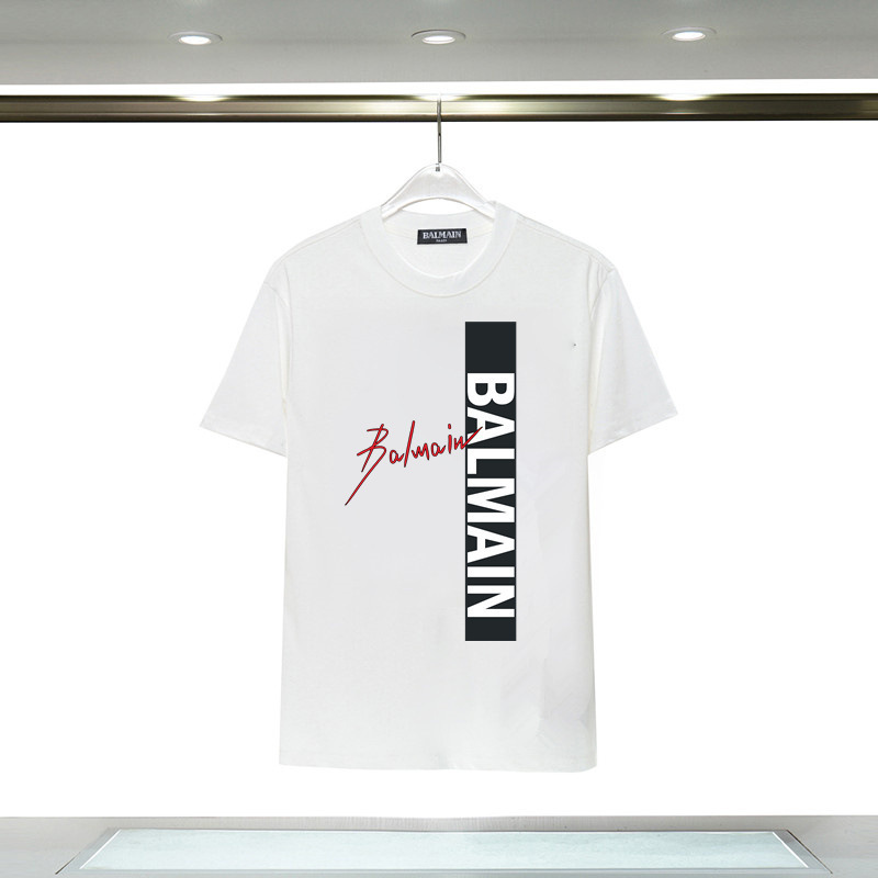 Long-Term Availability of Balmain Printed Short-Sleeved T-Shirts with Custom Designs, DIY Letter Patterns, and Logos