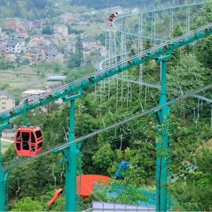 Hanging Sightseeing Car, Mountain Climbing Tool, Aerial Tram, Climbing 50-80 Degrees, Cable Car, Can Turn