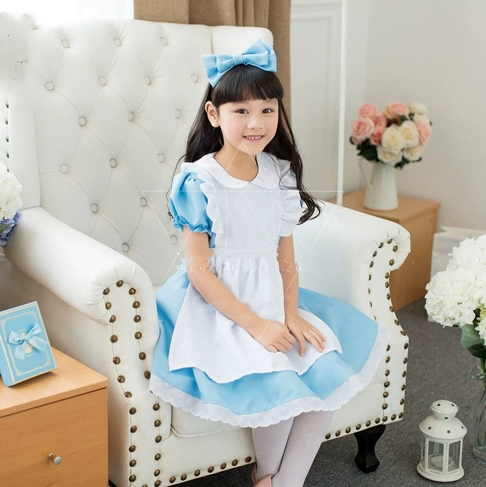 Детский костюм для принцессы, платье, хэллоуин, детская одежда, стильLolita, косплей