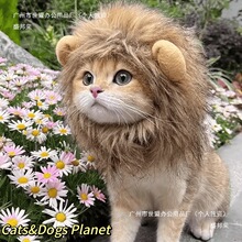 厂家宠物帽子猫咪狮子头套金渐层英短蓝白狗狗幼犬可爱搞怪变装帽