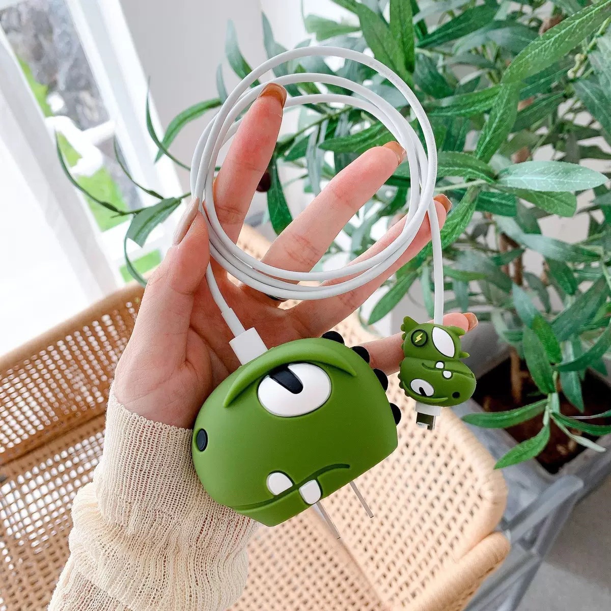 Adecuado para Apple Cargador Funda protectora para cable de datos Funda protectora para cable de carga de 20W Funda protectora para cabezal de carga