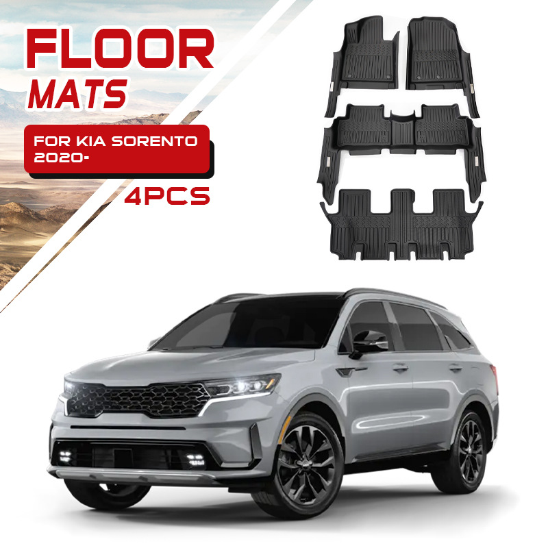 TXR para Kia Sorento Alfombrilla para coche Sorento Tpe Floor Mat Alfombrilla antideslizante especial 5D