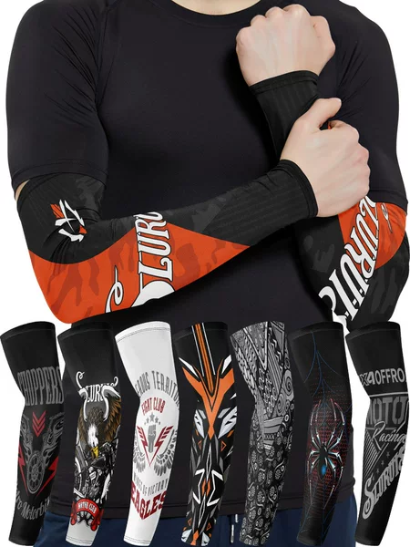 Summer Camping Motorcycle Motorcycle Cycling Ice Silk Sleeves Outdoor Mountaineering Fishing Camping Style Sun Protection Beach Tattoo Arm Sleeves