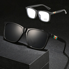 新款方形跨境运动驾驶太阳镜男 复古防蓝光护目眼镜亚马逊 厂家