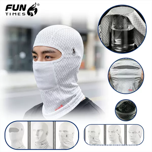 Summer Ice Silk Sun Protection Mask, Cycling Hood for Men, Fishing, Motorcycle Riding, Sports Neck Scarf, Windproof Hat for Women
