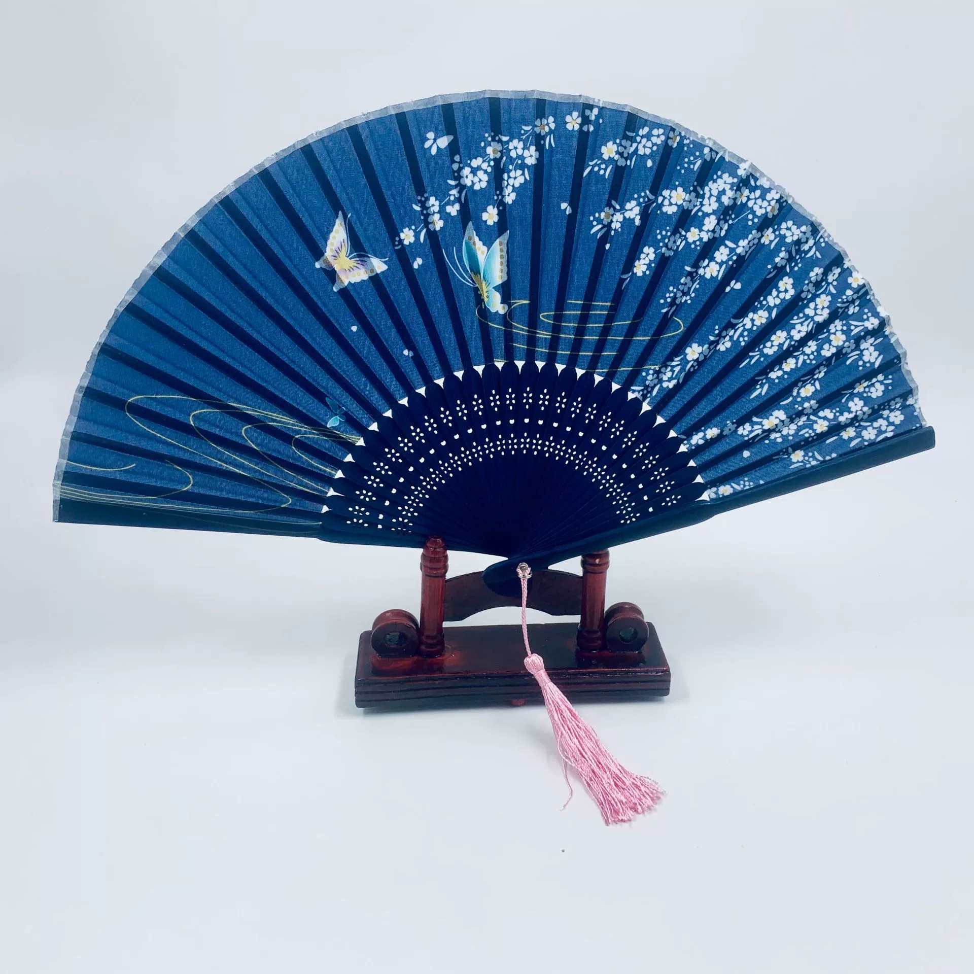 Folding Hand Fan Hanfu Style, Silk-screen Print, High-definition Patterns, Fine Workmanship