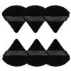 Triangular black sponge, 6 pieces, 12g