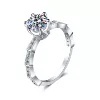 NJZ-47 Six-claw inlaid diamond snake ring