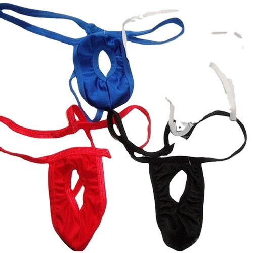 Sales hole large men's underwear breathable medium waist sexy T-shape pants 1 piece drop shipping D029