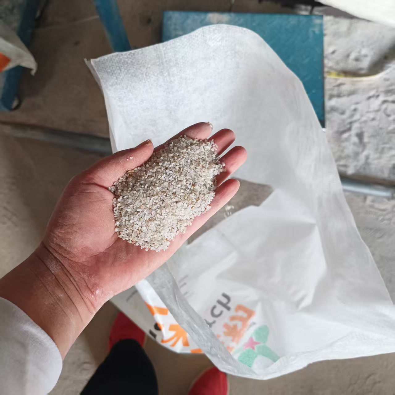 定制石英砂过滤池垫层石英砂滤料环氧地坪净水设备专用石英砂颗粒