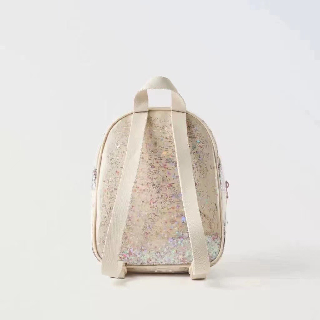 Z nuevas lentejuelas infantiles Jelly mochila transparente para niñas mochila impermeable mini mochila jardín de infantes