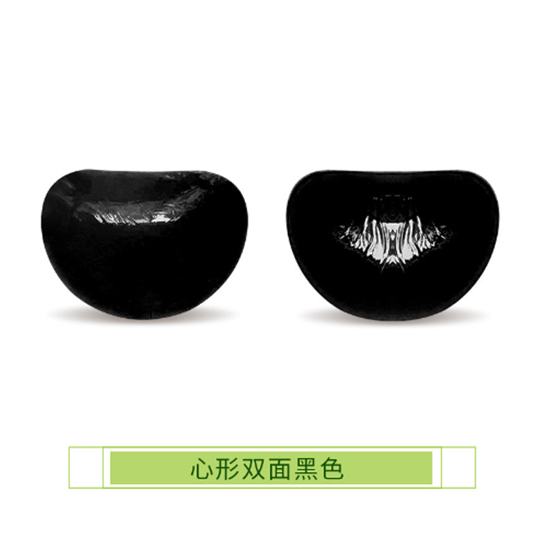 Triángulo de silicona pegatinas en el pecho mujeres empujan hacia arriba auto-adhesivo almohadilla en el pecho invisible engrosada esponja almohadilla traje de baño bikini ropa interior insertar