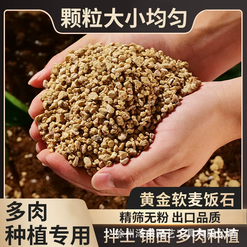 Золотой субстрат для выращивания суккулентов из мягкой глины, питательный грунт, фильтр, 2.5kg упаковок, очистка и улучшение почвы