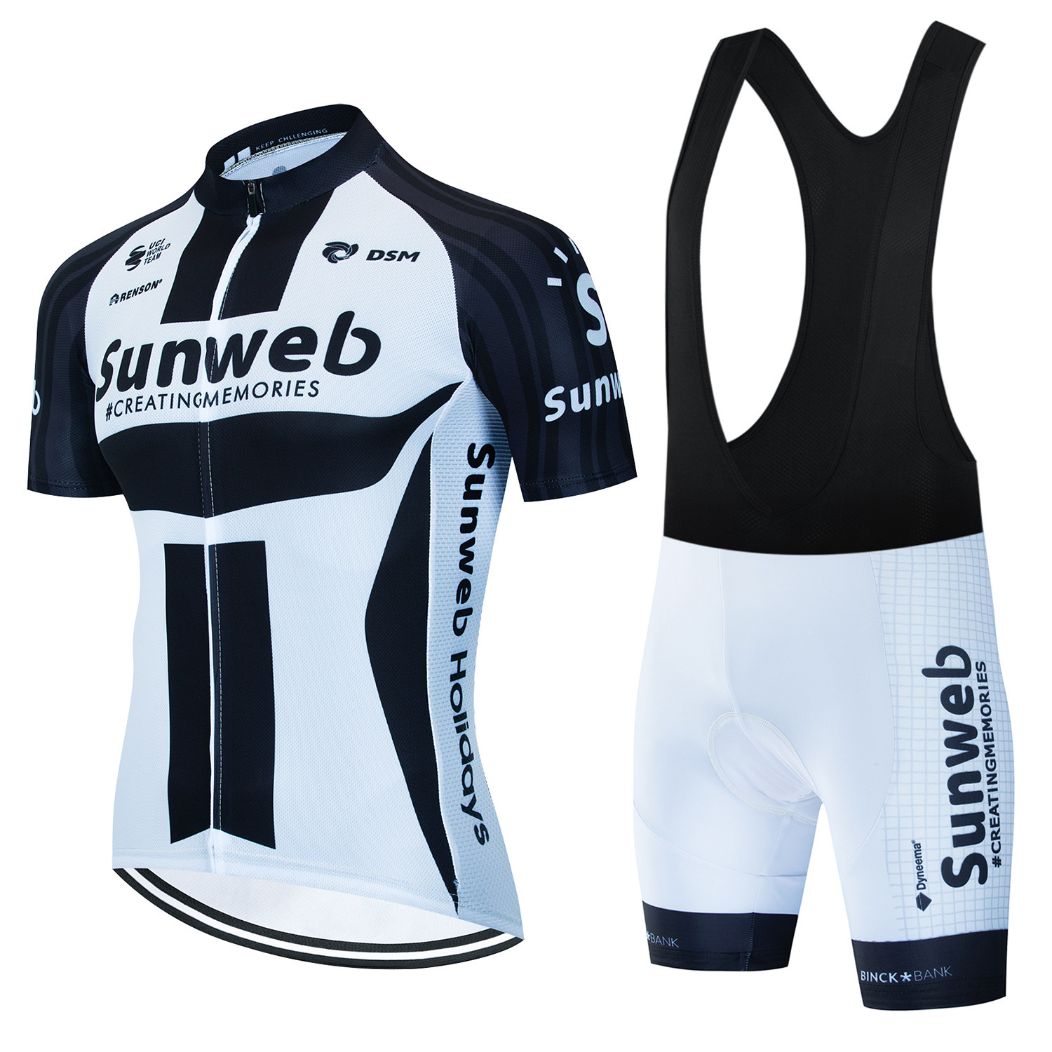 Sunweb summer men's in stock short sleeve cycling clothing suit mountain road bike team version jacket pants wholesale