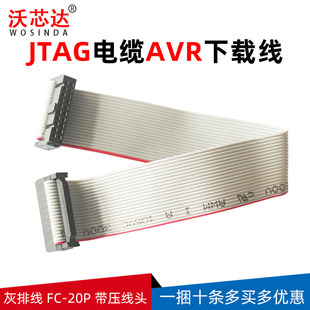 ���ž�FC-20P �������^ �p�^��JTAG��|AVR���d�� 20CM �g��2.54