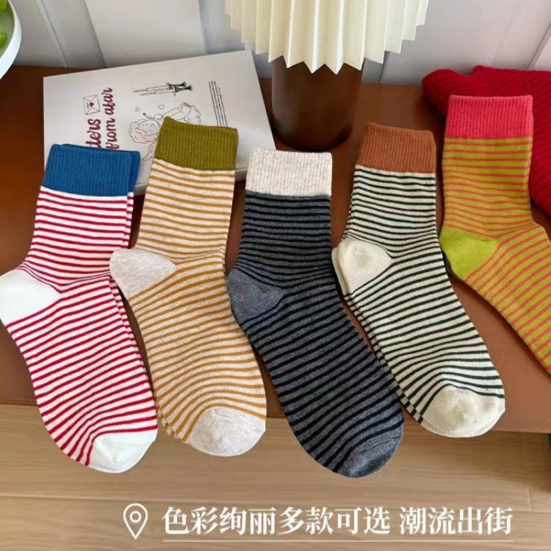 白色袜子女秋冬款中筒袜ins潮韩版日系卡通兔子学院风短筒袜秋天|undefined