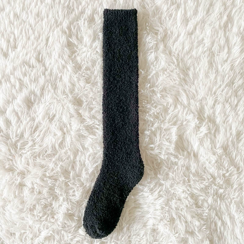 Coral velvet keep warm winter socks