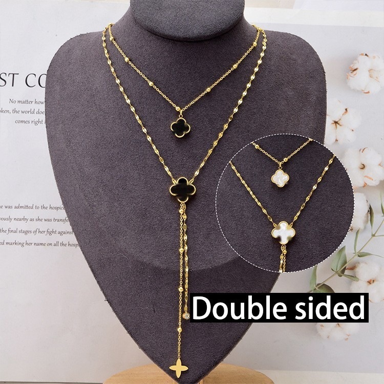double-sided necklace stainless steel