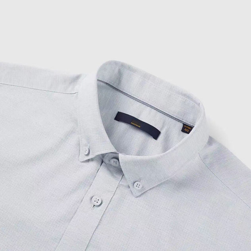 Minimalist Breathable Long-Sleeve Casual Shirt Spring New Button Point Collar Comfort Washed Process Casual Collar Shirt for Men
