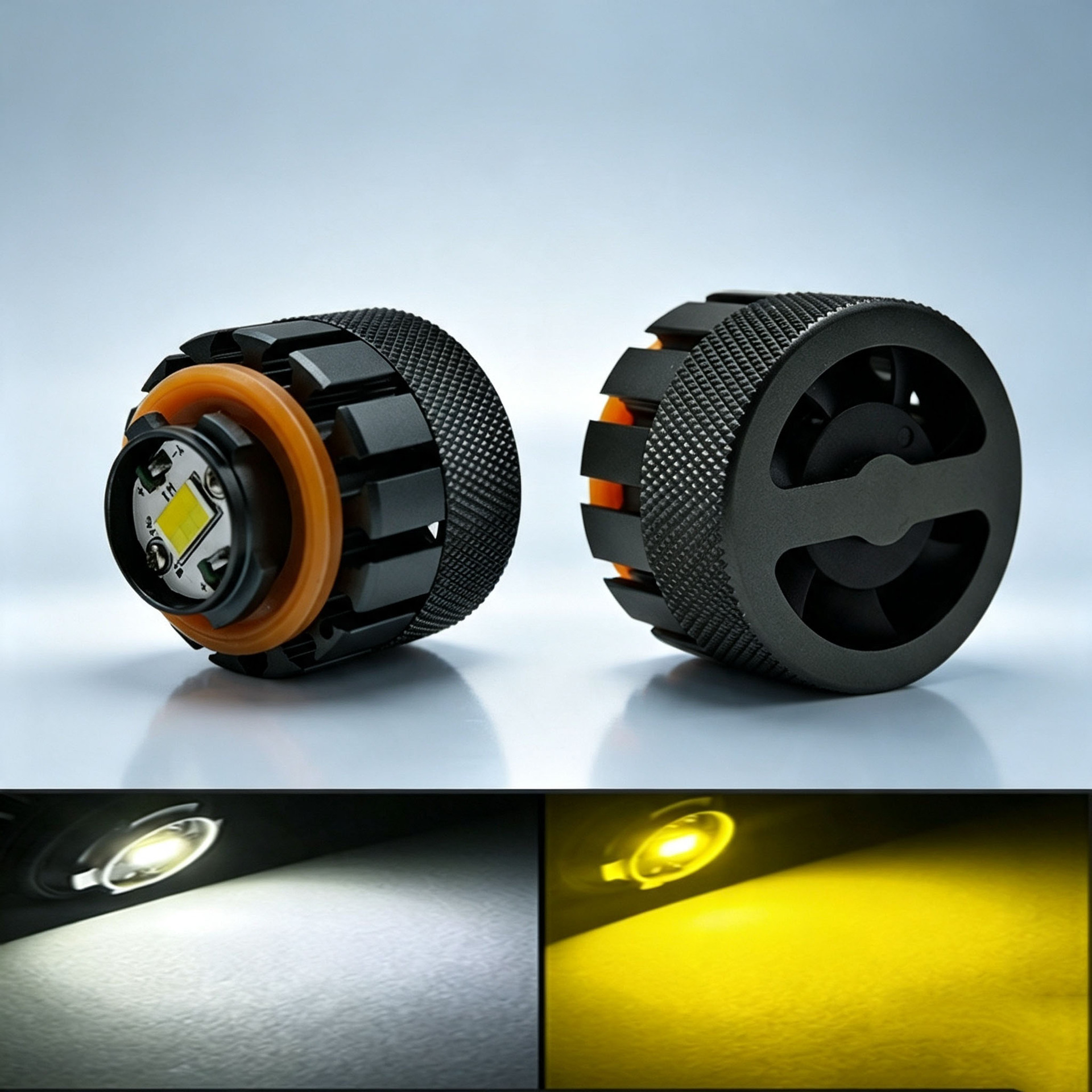 L1B Led Fog Light Dual-Color Switchable Car Front Fog Light Modified Car Light Front Fog Light Led Dual-Color Fog Light
