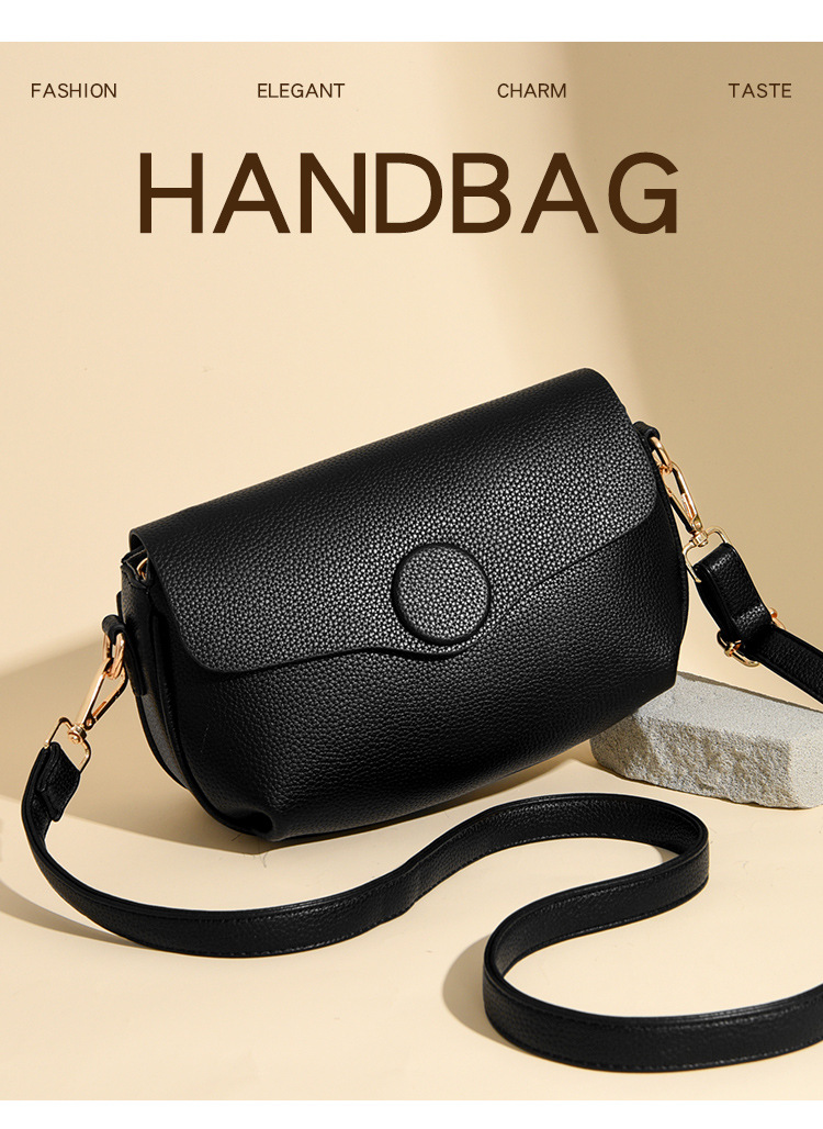 2024 new crossbody simple versatile cowhide women's spring and summer large capacity soft leather flip shoulder bag_voghion.com