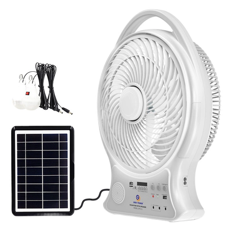 Солнечный вентилятор открытый кемпинг вентилятор циркулирующий ветер вентилятор завод прямой солнечной USB динамик 5