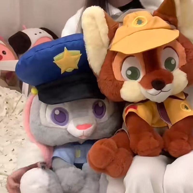 New Cute Crazy Animal Nick Judy Doll Plush Series Doll Rabbit Police Officer Zootopia