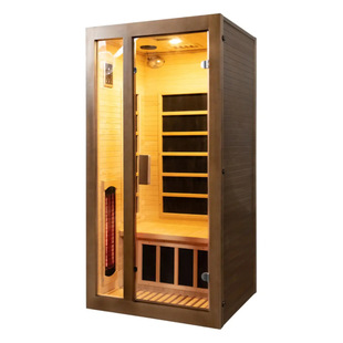 Hot sale 1 person hemlock far infrared sauna room carbon plate heater portable sauna room