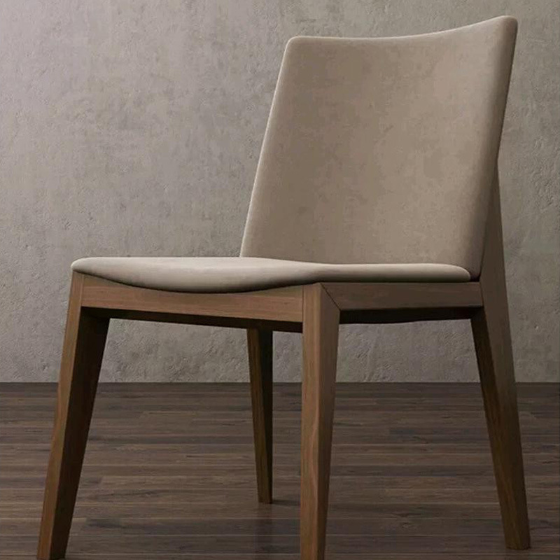 Chair Home Normcore Solid Wood Dining Chair Modern Simple Italian Restaurant Dining Chair Hotel Dining Table Backrest Stool