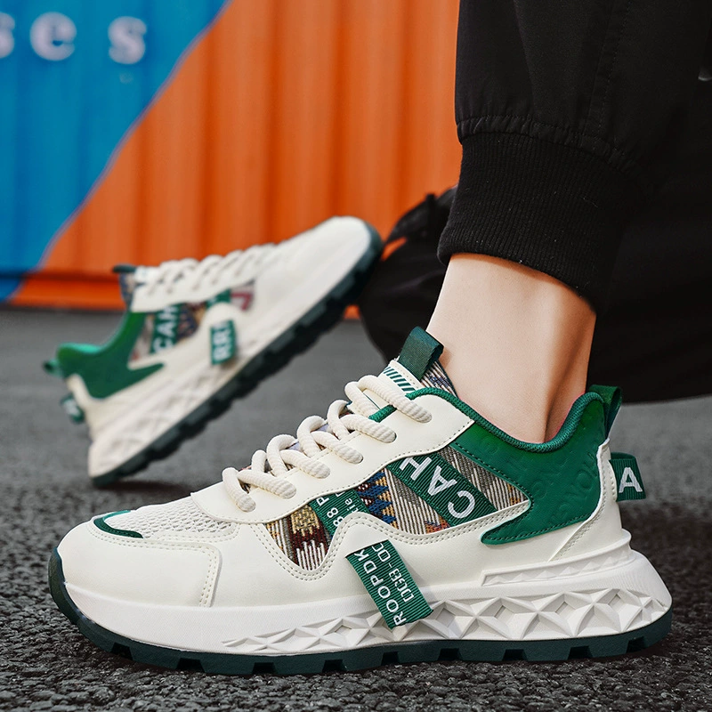 Sports shoes, demi-season shock-absorbing breathable trend high footwear platform, trend of season