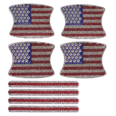 Other Automotive Interior Supplies: sticker handlebar rhinestone sticker car - american-flag-8-piece-set
