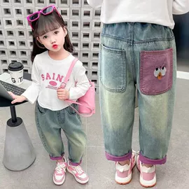 童裤;儿童牛仔裤