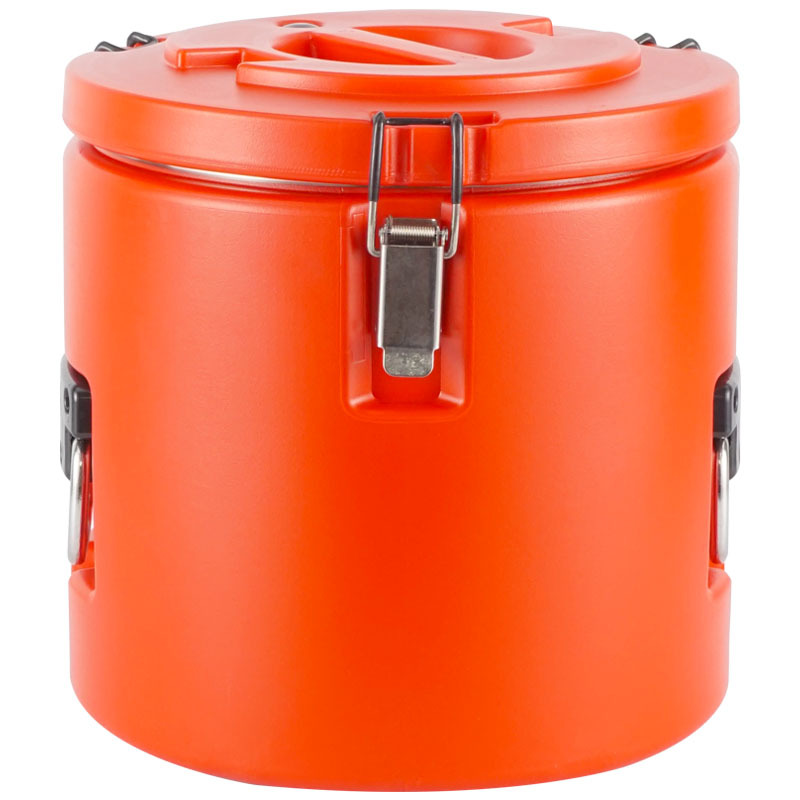 Cubo aislado de acero inoxidable 304 Cubo de arroz aislado comercial de gran capacidad estadounidense Cubo de sopa de comida escolar Cubo de verduras Cubo de transporte