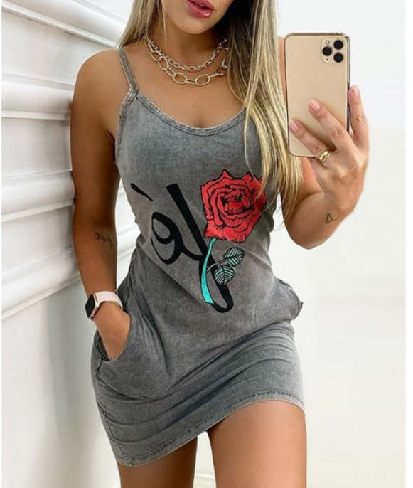 Stylish Printed Dress