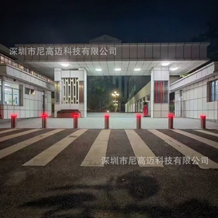Electric Adjustable Road Pile at the School Gate, Fully Automatic Hydraulic Integrated Anti-Collision Column, 304 Stainless Steel Mobile Pile