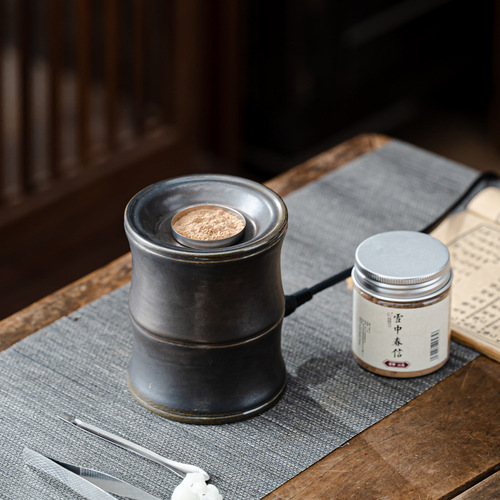 Electronic incense burner, electric aroma diffuser, electric incense stove with timer and temperature control, dry-burning ceramic agarwood powder essential oil sandalwood.