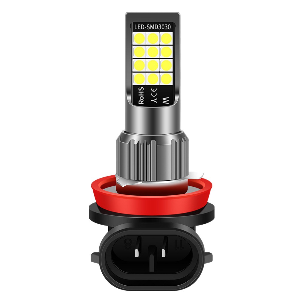 Car Led Front Fog Light Bulb Super Bright Golden Eye H11 9006 881 H3 Modified Two-Color Flash Fog Light