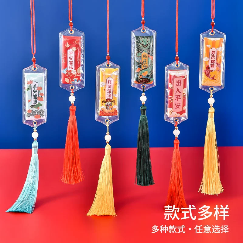 Защитный мешочек на День защиты лодок-драконов, подвеска для автомобиля, подарок для мира и безопасности, ручной работы, талисман на удачу, портативный защитный чехол.