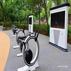 公園のダイナミックな自転車に乗るカタツムリ自転車ネット赤発電気知能仮想インタラクティブレースAI大会