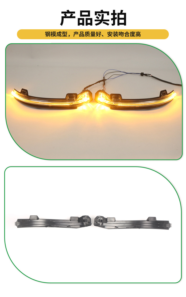 Cross-border product suitable for 2021-2025 Mercedes-Benz C-Class W206 left-hand drive rearview mirror turn signal LED indicator light