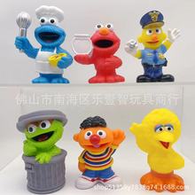 跨境新品 潮玩芝麻街手办 公仔 怪大鸟 安仔 玩具 玩偶 摆件现货