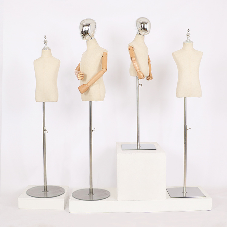 Modelo DE LOS NIÑOS apoyos medio cuerpo soporte con diadema mano ventana pantalla soporte niños y niñas tienda de ropa modelo estante image 3