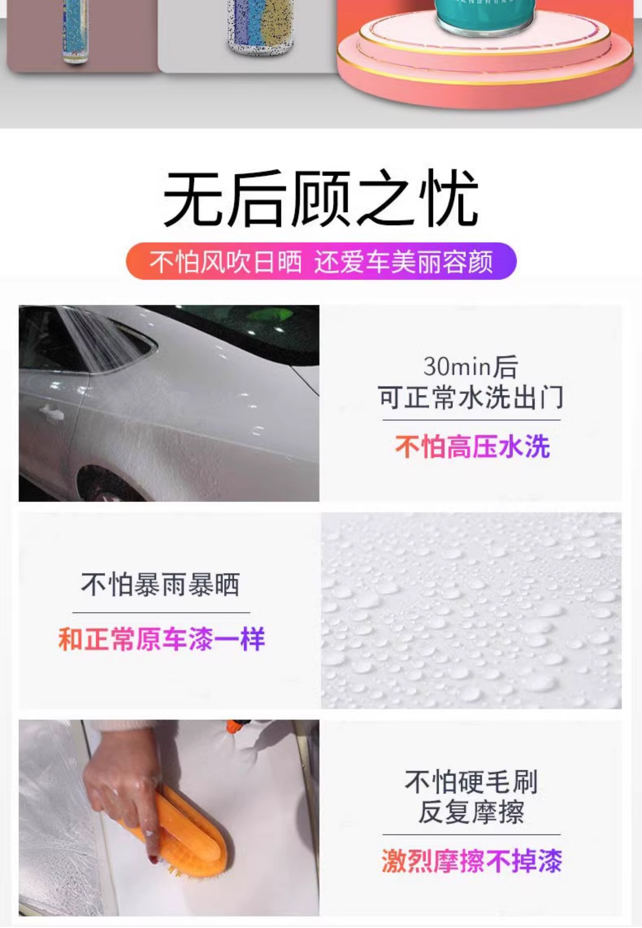 Suitable for Geely Emgrand self-painting Mocha Red EC715 Mica Red car paint Vienna Gold touch-up pen