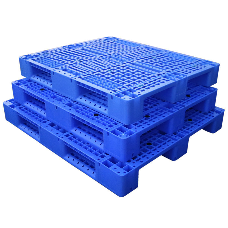 广东鹏新四面进叉正方形塑料栈板塑胶卡板仓储托盘田字川字型